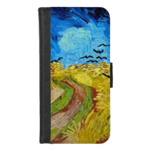Wheatfield with Crows, Van Gogh iPhone 8/7 Wallet Case