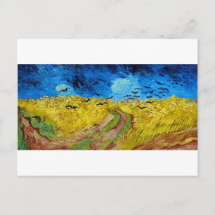 Wheatfield with Crows, Van Gogh Postcard