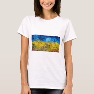 Wheatfield with Crows, Van Gogh T-Shirt