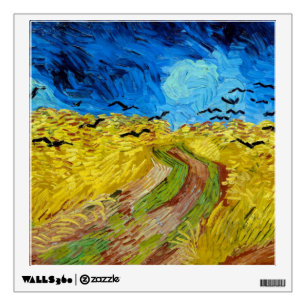 Wheatfield with Crows, Van Gogh Wall Decal