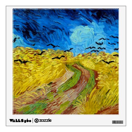 Wheatfield with Crows Van Gogh Wall Decal