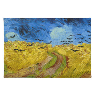 Wheatfield with crows - Vincent Van Gogh (1890) Cloth Placemat
