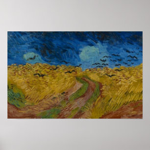 Wheatfield with Crows Vincent van Gogh Poster