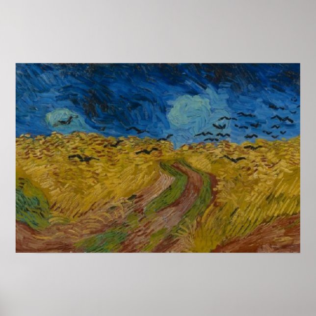Wheatfield with Crows Vincent van Gogh   Poster (Front)