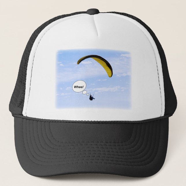 Whee! Paragliding in the Clouds Hat (Front)
