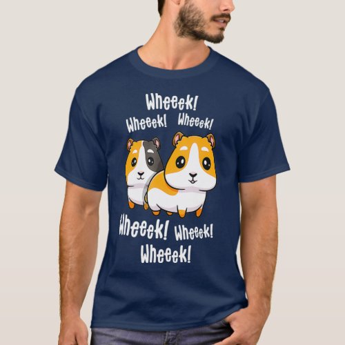 Wheek Gift For Guinea Pig Lover Furry Potato Mom T_Shirt
