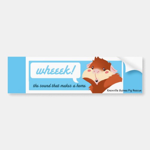 Wheek Guinea Pig Bumper Sticker