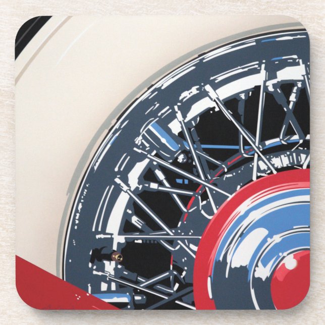Wheel Beverage Coaster (Front)