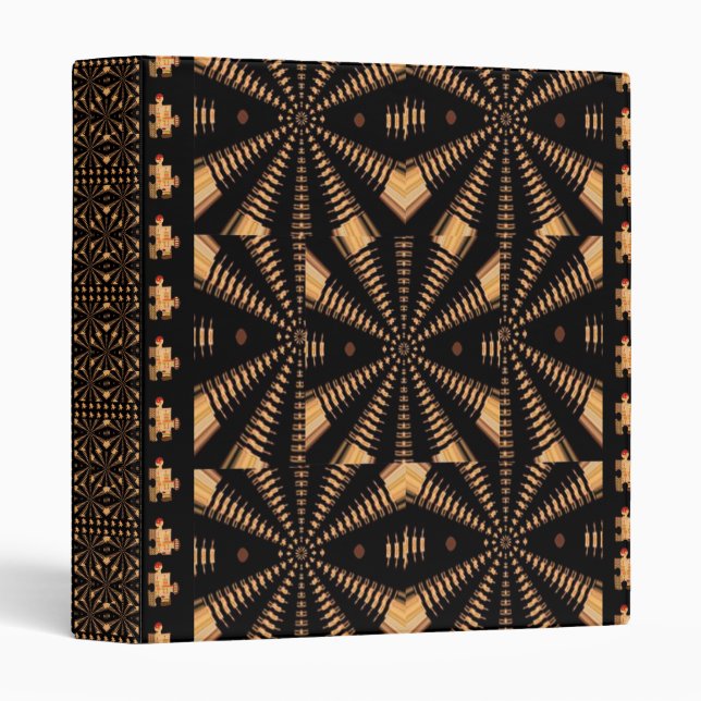 WHEEL Chakra Golden Sparkle Spring Pillars GIFTS 3 Ring Binder (Front/Spine)