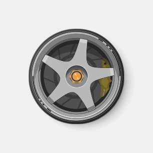 Wheel design magnet