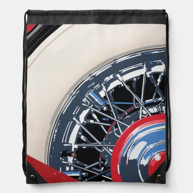 Wheel Drawstring Bag (Front)