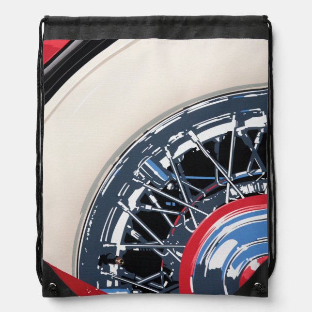 Wheel Drawstring Bag (Front)