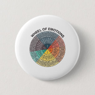Wheel Emotion Chart Mental Health Therapy Chart  Button
