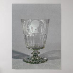 Wheel-engraved goblet, c.1800-25 poster