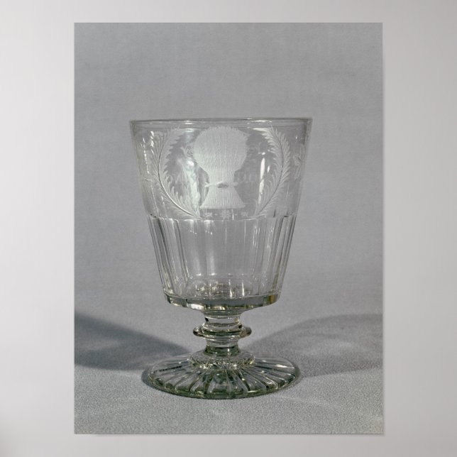 Wheel-engraved goblet, c.1800-25 poster (Front)
