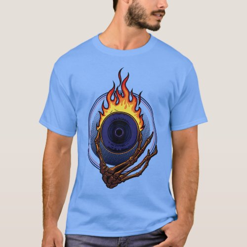 Wheel Fire Illustration T_Shirt