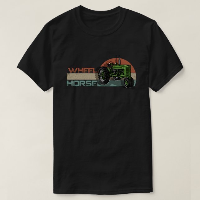 Wheel Horse Garden Tractor T-Shirt (Design Front)