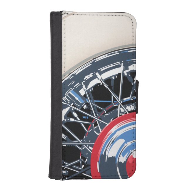 Wheel iPhone Wallet Case (Front)