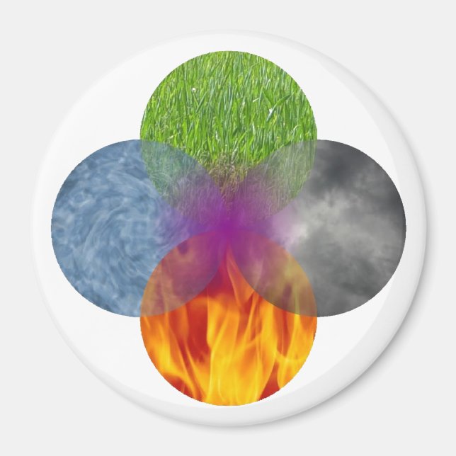 Wheel of Being - White Magnet (Front)