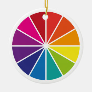 Wheel of Colour Ceramic Ornament