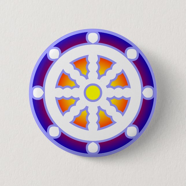 Wheel of Dharma Button (Front)