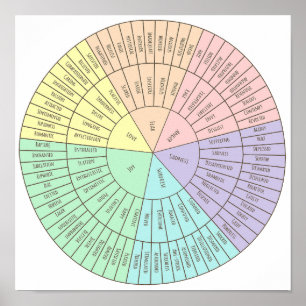 Wheel of emotions poster