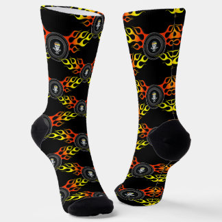 Wheel of Flames Mechanic Socks