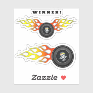 Wheel of Flames Mechanic Sticker