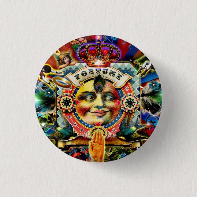 Wheel of Fortune  Button (Front)