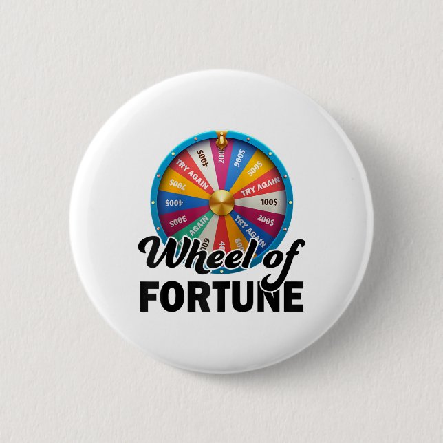 Wheel Of Fortune Clothes Fathers Day Wheel Of Fort Button (Front)