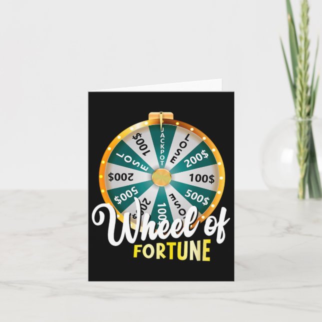 Wheel Of Fortune Father&# s Day Humor Tee Daddy F Card (Front)