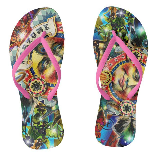 Wheel of Fortune Flip Flops (Footbed)