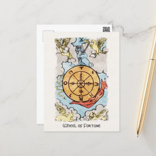 Wheel Of Fortune Major Arcana Tarot Card Painting
