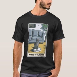Wheel of Fortune Robot Vacuum Cleaner Funny Tarot T-Shirt
