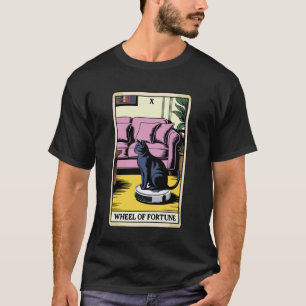 Wheel of Fortune Robot Vacuum Cleaner Funny Tarot T-Shirt