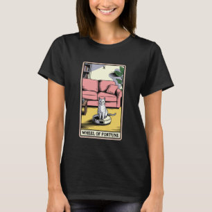 Wheel of Fortune Robot Vacuum Cleaner Funny Tarot  T-Shirt