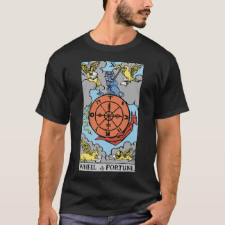 Wheel of Fortune Tarot Card Rider Waite T-Shirt.pn T-Shirt