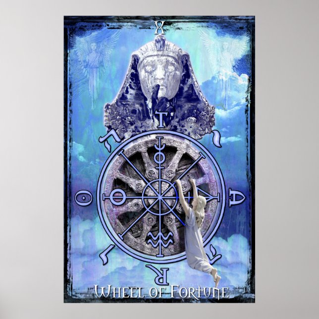 Wheel of Fortune Tarot Print (Front)