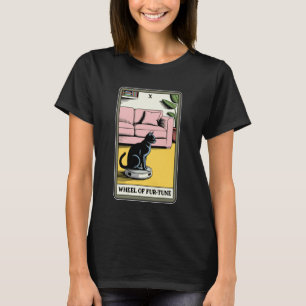 Wheel of Fur-Tune Robot Vacuum Cleaner Funny Tarot T-Shirt