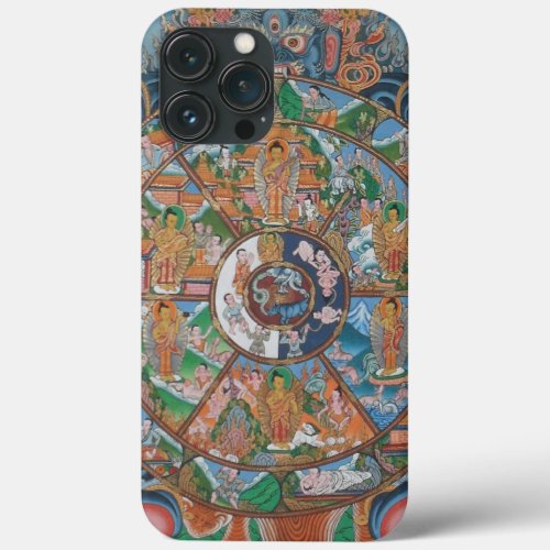 Wheel of Life Mandala iPhone 13 Pro Max Case