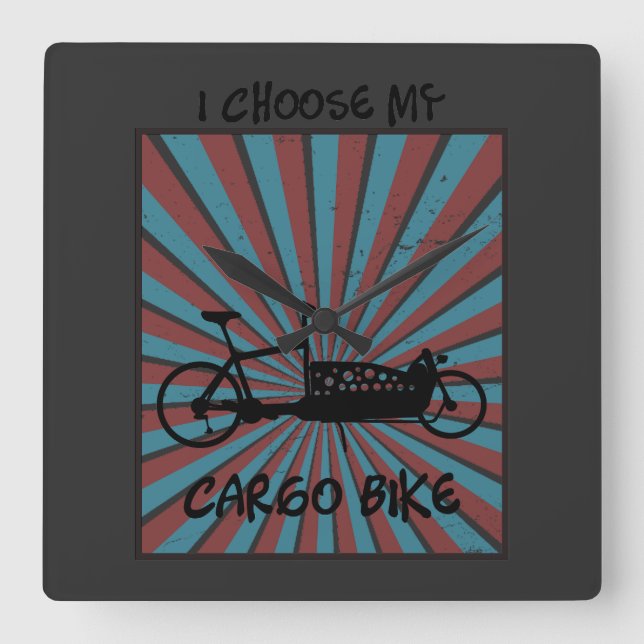 Wheel of load in the eye with radiation and square wall clock (Front)