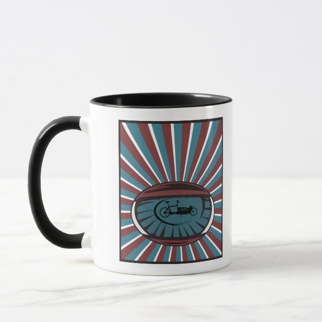 Wheel of load in the eye with radiation mug (Left)