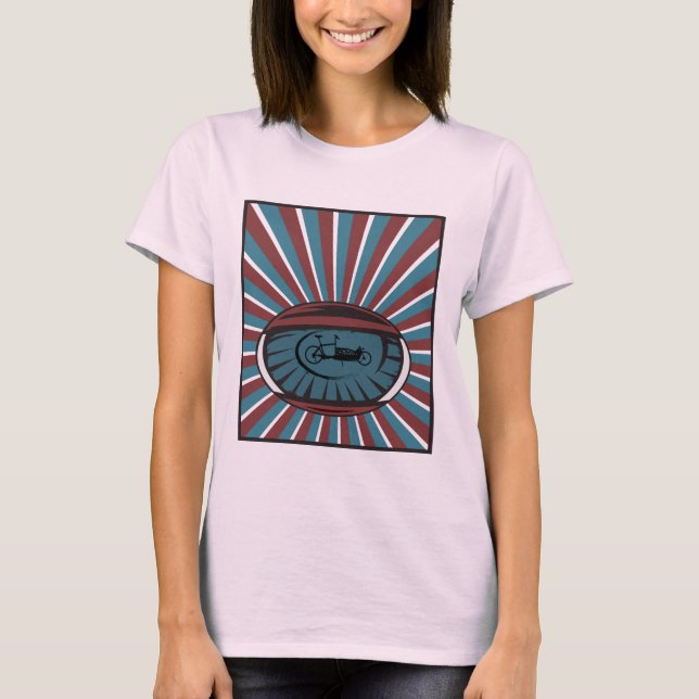 Wheel of load in the eye with radiation T-Shirt (Front)