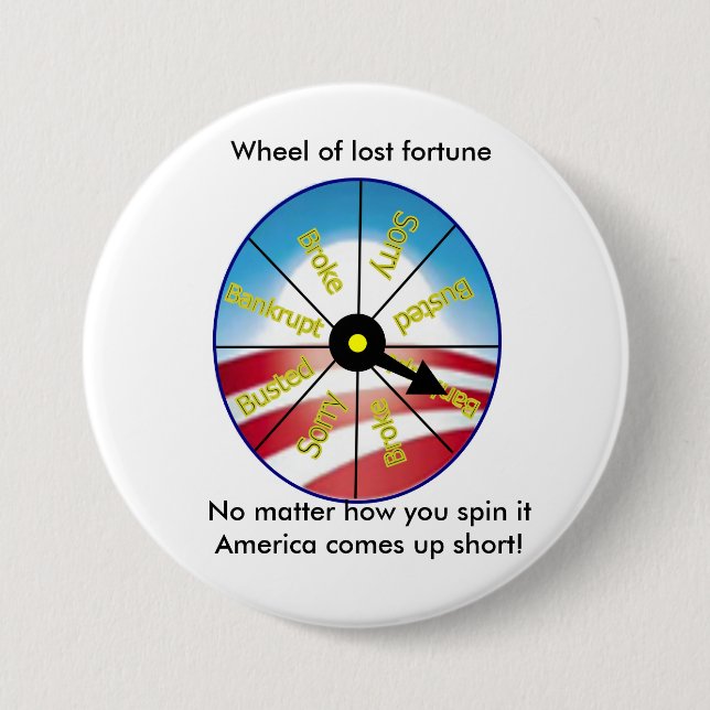 Wheel of lost fortune button (Front)