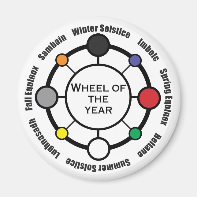Wheel of the Year Magnet (Front)
