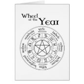 Wheel of the Year - Northern Hemisphere Card (Front)