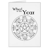 Wheel of the Year - Southern Hemisphere Card (Front)