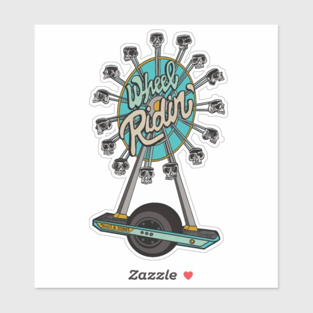 Wheel Ridin Sticker (Sheet)