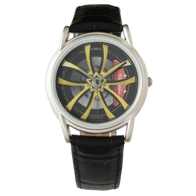 Wheel Rims Racing CX530 Yellow Black Watch (Front)