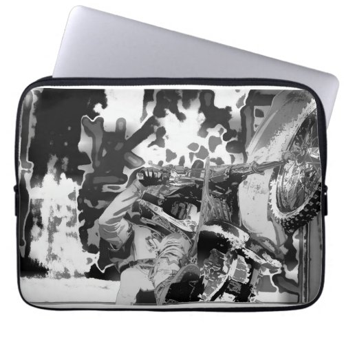 Wheel Stand _ Freestyle Motocross Stunt Laptop Sleeve